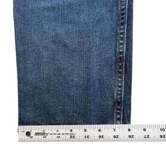 Wrangler Jeans Mens 38x32 (Fits 38x33) Blue Denim Slim Straight Western Cowboy - Picture 13 of 13